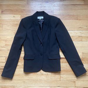 Calvin Klein Women's Two Button Blazer, Black, Sz 2